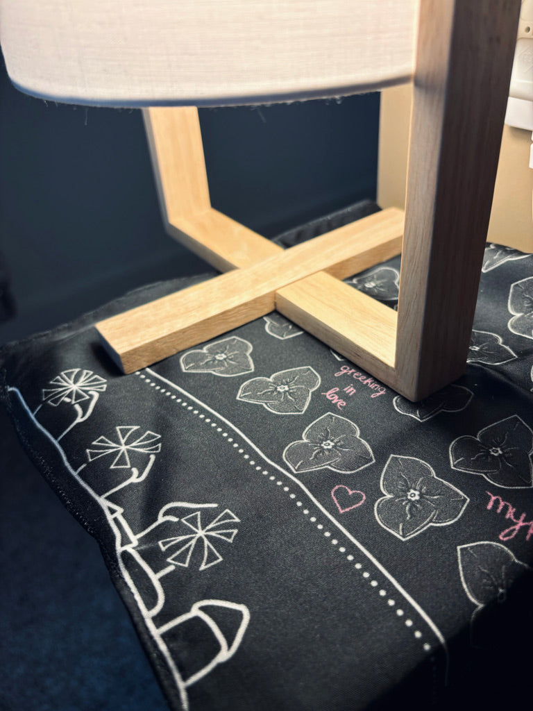 Flowers Satin Scarf 30cm x 30cm