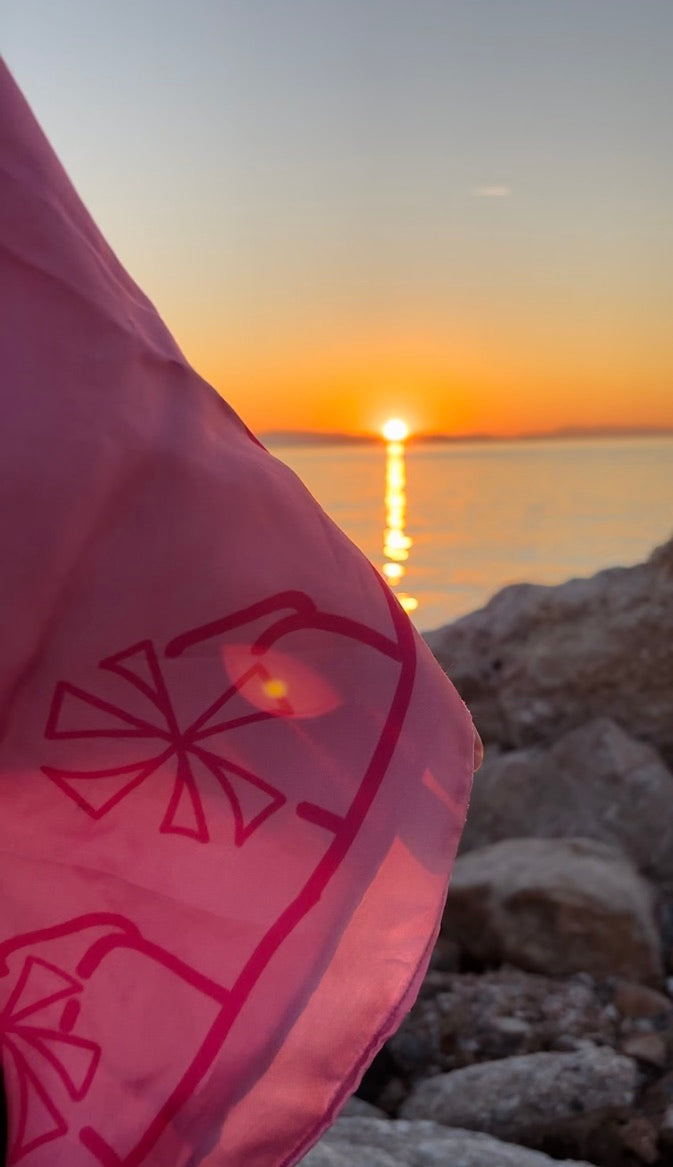 Mykonos Satin Scarf 70cm x 70cm